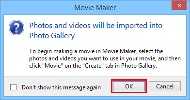 Windows, Movie Maker, import, pictures, videos
