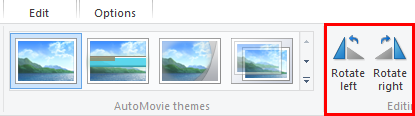 Windows, Movie Maker, rotate, video