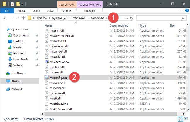 System Configuration, msconfig