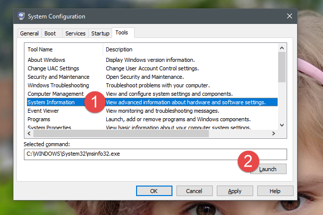 System Configuration, msconfig, Windows