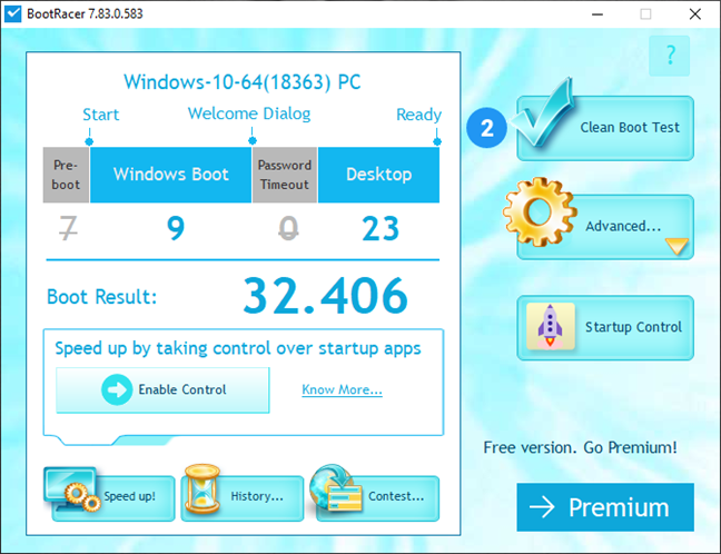 MSI GT76 Titan DT 9SG: Boot time measured with BootRacer