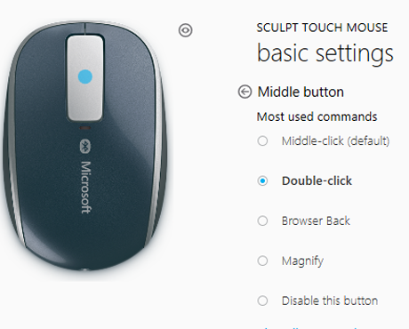  Microsoft Sculpt Touch Bluetooth Mouse for PC and