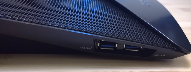 The USB 3.0 ports on the Netgear Nighthawk X10