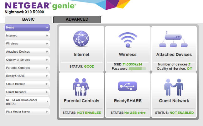 NETGEAR Genie on the Nighthawk X10