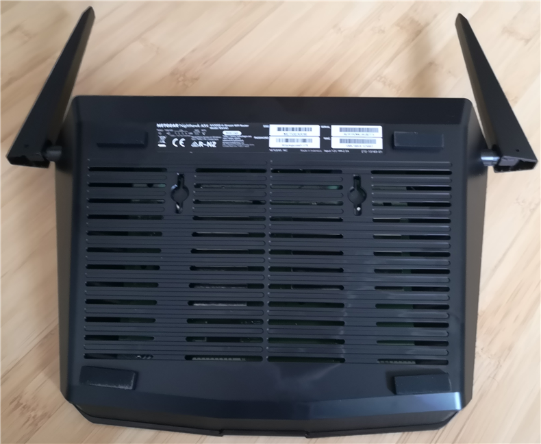 The bottom of the NETGEAR Nighthawk AX4