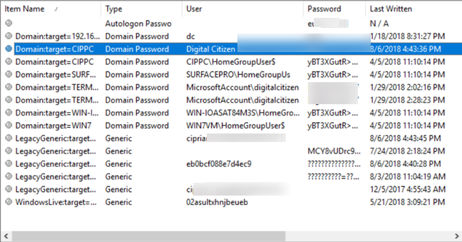 Network Password Recovery, netpass, Windows