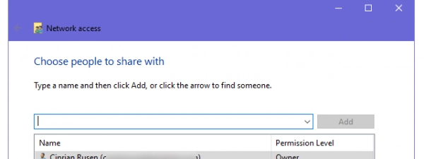 Sharing folders
