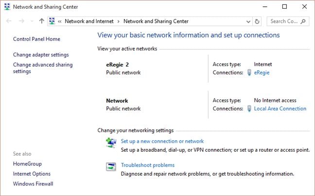 Windows 11 Network Sharing Center