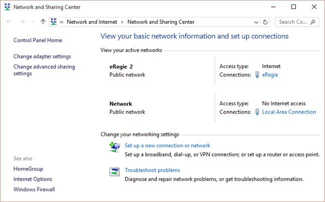 Network, Sharing, Center, Windows, Control Panel