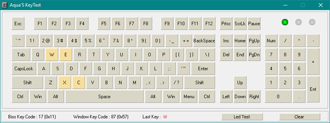 NKRO, keyboard, 6KRO