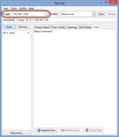 Scan for open ports with Nmap and Zenmap