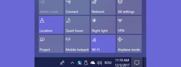Notification area