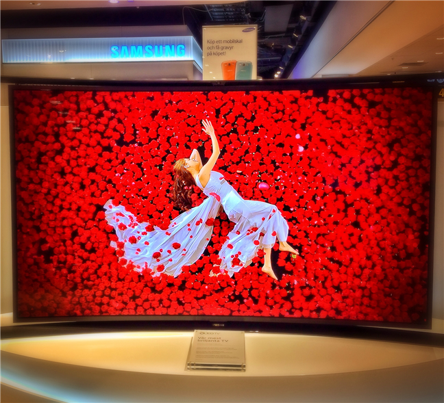 An OLED TV made by Samsung