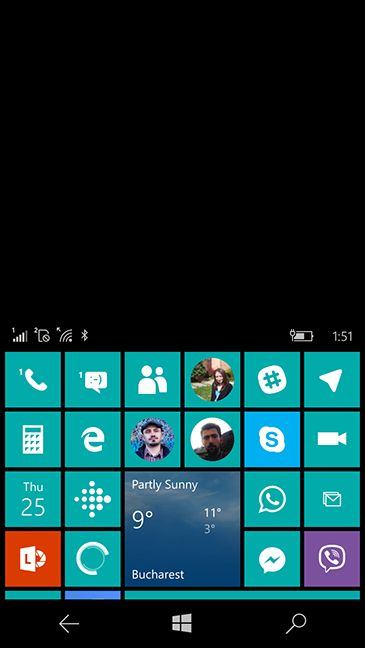 Windows 10 Mobile, One handed, mode, start, exit, what is