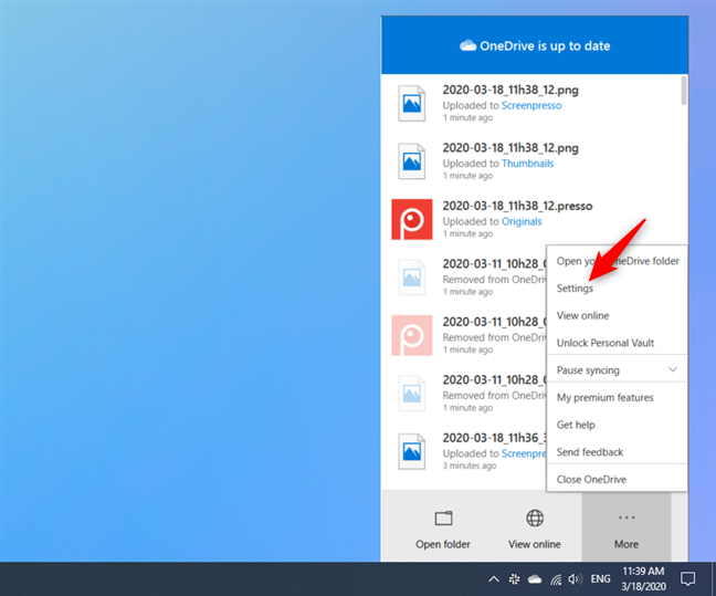 setup onedrive on windows 10