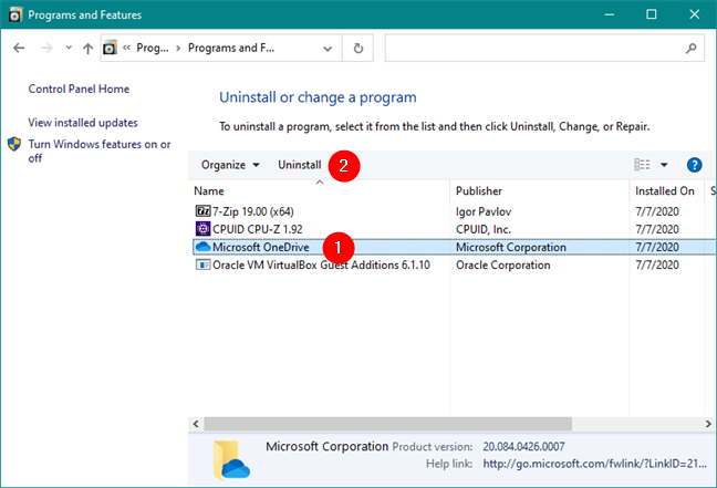 how to disable microsoft onedrive in windows 7