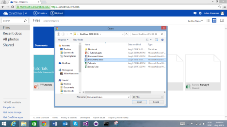 OneDrive, website, manage, view, sort, files, delete, recover