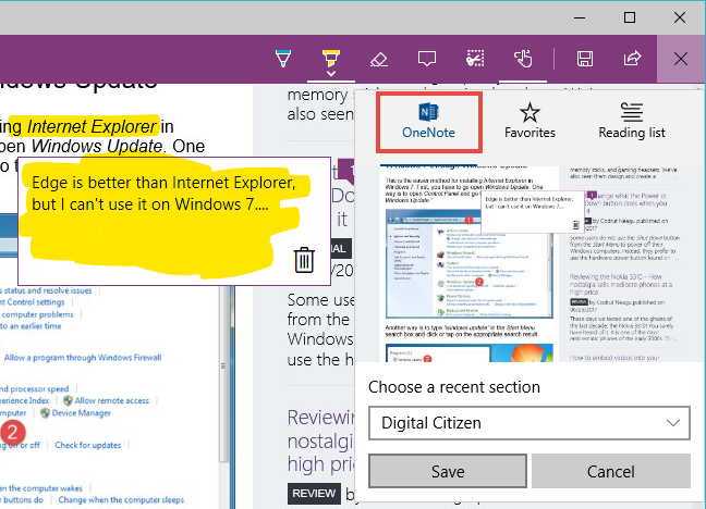 onenote app for pc