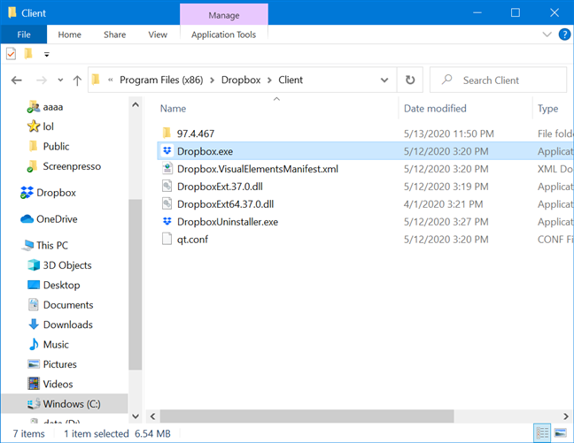Launch apps from their File Explorer executables