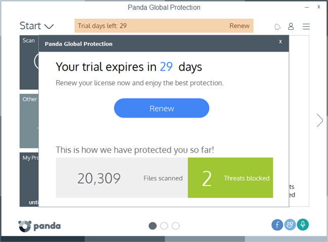 Panda, Global Protection, Gold Protection