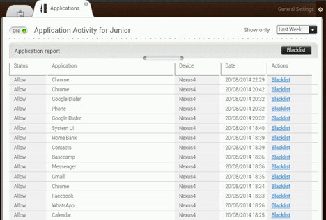 Bitdefender, Parental Control, reports, activities, statistics