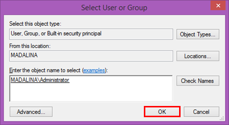 ownership, permissions, files, folders, change, users, Windows 8.1