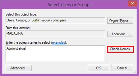 ownership, permissions, files, folders, change, users, Windows 8.1, Windows 7