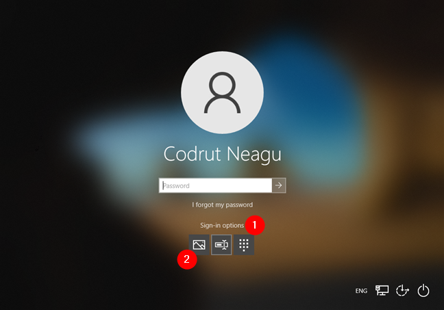 Choosing to sign in to Windows 10 using a picture password