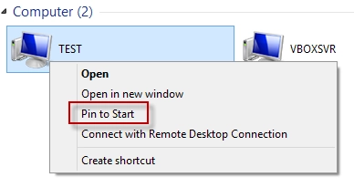 Windows 8 - Pin Folders