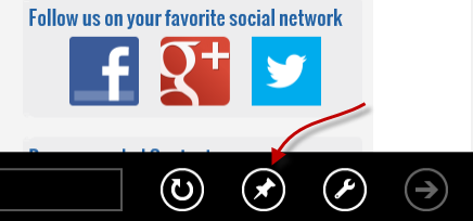 Windows 8 - Pin Websites