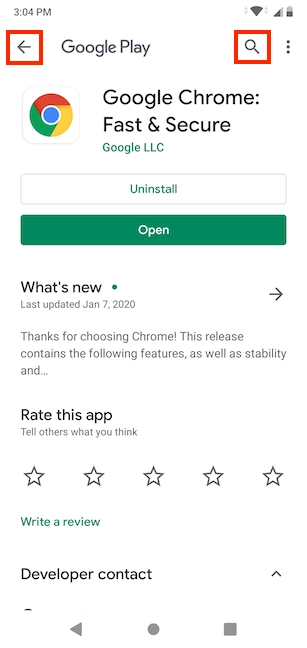 Get access to new content in the Play Store