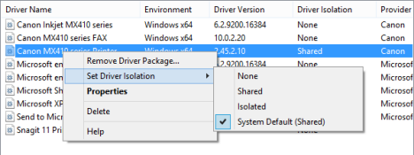 Print Management Console - Administrative Tools