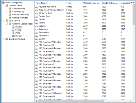 Print Management Console - Administrative Tools