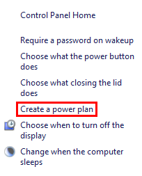 Power Plan, Create, Custom, Windows