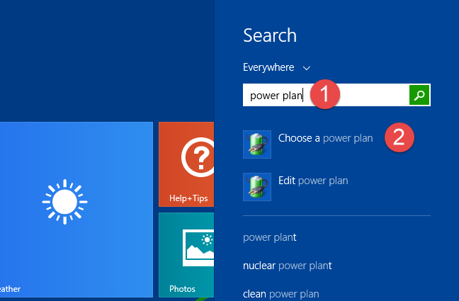 Windows, power plans