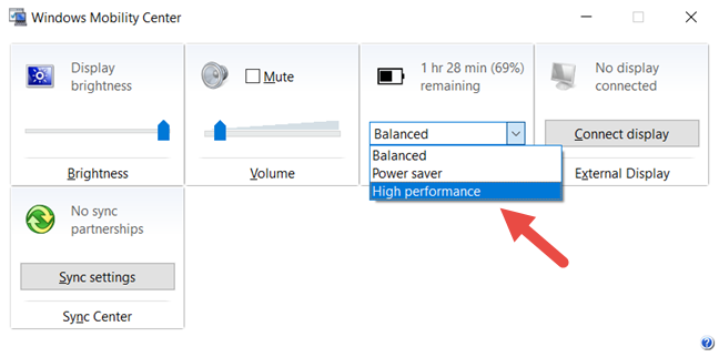 Windows, power plans