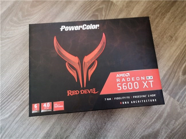 PowerColor Radeon RX 5600 XT Red Devil: The box