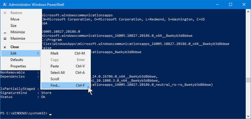 remove mail app windows 10 powershell