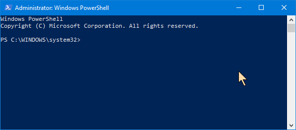 PowerShell in Windows 10