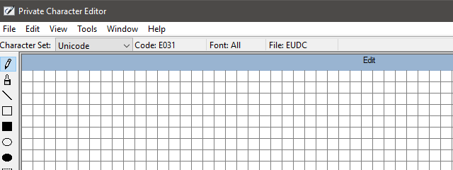 How to create your own characters with the Private Character Editor from Windows