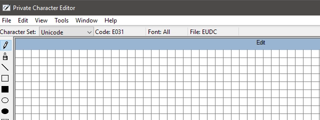 How to create your own characters with the Private Character Editor from Windows