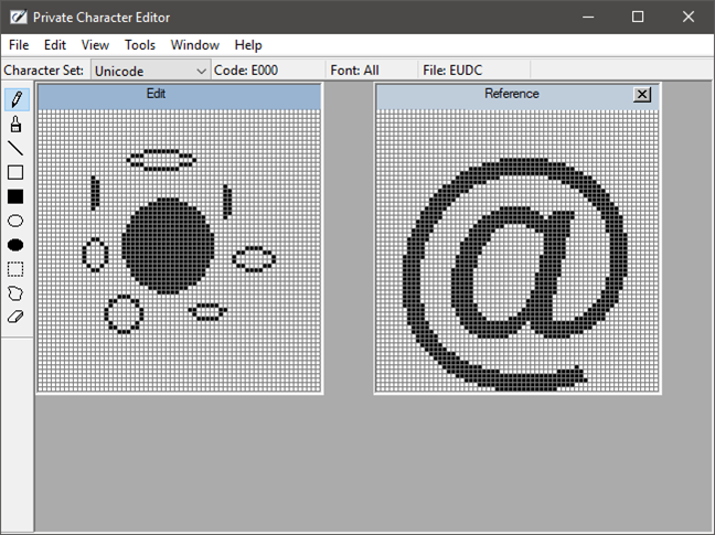 Private Character Editor, Windows