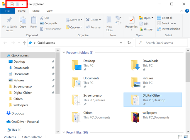 visa det specifika verktygsfältet i Windows Explorer
