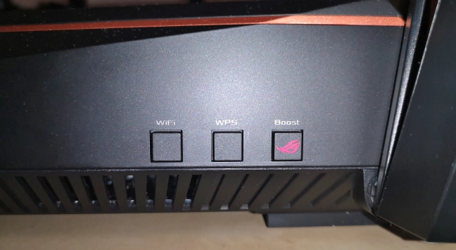 The buttons on the sides of the ASUS ROG Rapture GT-AX11000