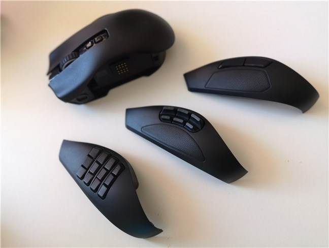 Razer Naga Pro and its three side plates