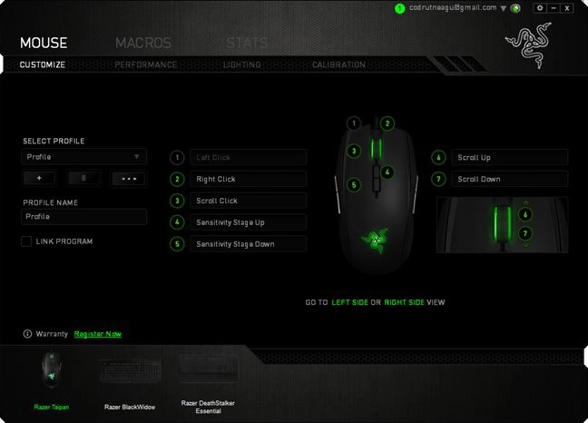 Razer Taipan, gaming, mouse, ambidextrous