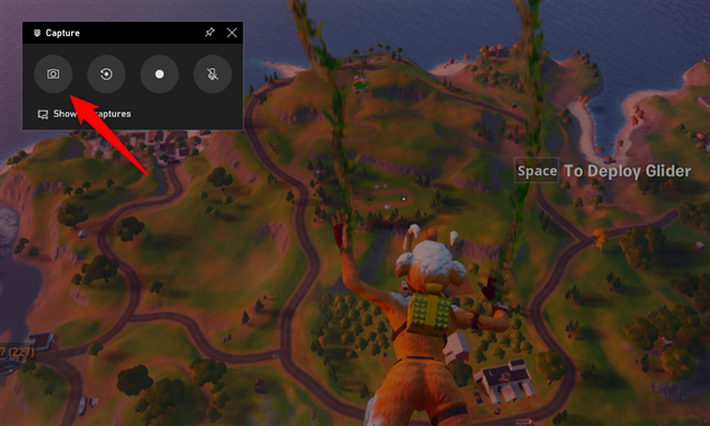 Using Xbox Game Bar to take screenshots