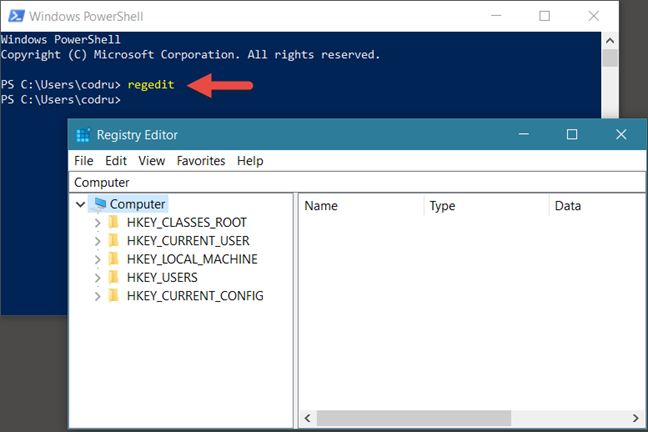 how to run regedit as admin from cmd