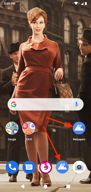 Favorites bar and Home screen shortcuts for the app we chose to uninstall