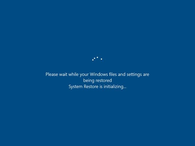Windows, System Restore